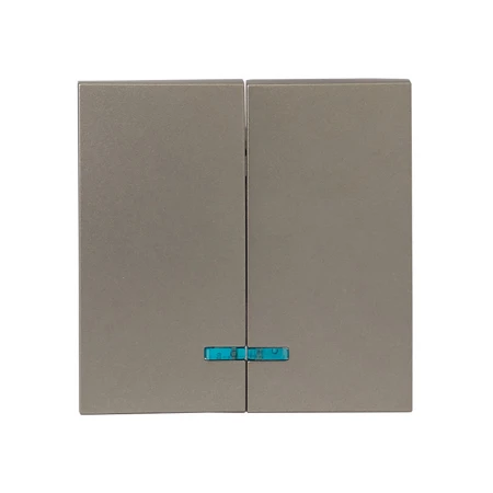 Валенсия лицевая панель выключателя 2-кл. с индикатором 10А кашемир EKF PROxima ESV10-L-123-40