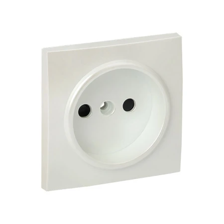 Валенсия лицевая панель розетки 1-местной б/з 10 А жемчуг с защ. штор. EKF PROxima ESR10-L-022-50