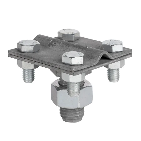 Зажим прута на штыре (пластина 56х56мм) HZ EKF PROxima lp-g6606-e1302