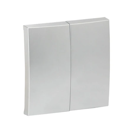 Валенсия лицевая панель выключателя 2-кл. проходного 10А сталь EKF PROxima ESV10-L-027-30