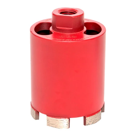 Коронка алмазная для дрелей с микроударом (верхнее пылеудаление) DCH-68MHS Micro Hit Laser M16 EKF Professional dch-68-mhs-m16