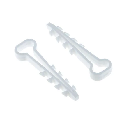 Дюбель-хомут для плоского кабеля (5-8мм) белый (100шт.) EKF PROxima plc-nccf-5x8w