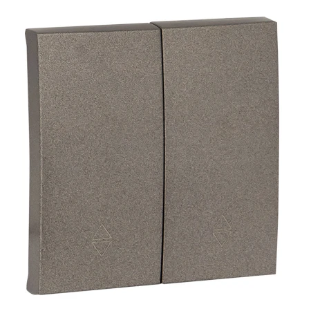 Валенсия лицевая панель выключателя 2-кл. проходного 10А графит EKF PROxima ESV10-L-027-60