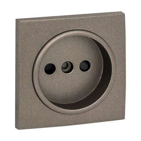 Валенсия лицевая панель розетки 1-местной б/з 10 А графит с защ. штор. EKF PROxima ESR10-L-022-60