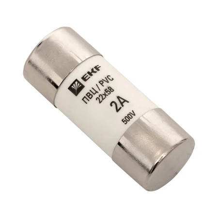Плавкая вставка цилиндрическая ПВЦ (22х58) 2А EKF PROxima pvc-22x58-2