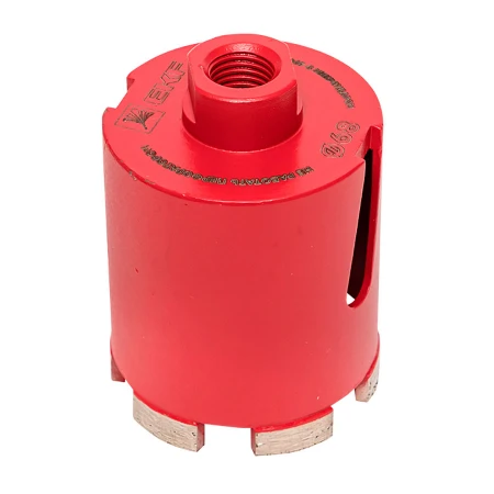 Коронка алмазная для дрелей с микроударом DCH-68MH Micro Hit Laser M16 EKF Professional dch-68-mh-m16