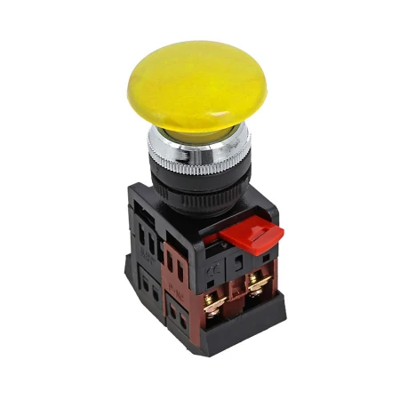 Кнопка AEA-22 желтая NO+NC Грибок EKF PROxima pbn-aea-o