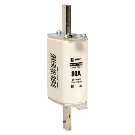 Плавкая вставка ППН-33 160/ 80А габарит 0 EKF PROxima fus-33-0/160/80