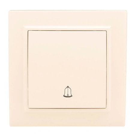 Минск Кнопка звонка СП, 10А, бежевый EKF ERV10-027-20
