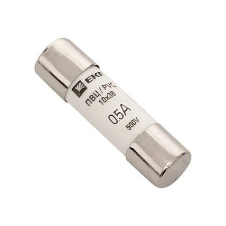 Плавкая вставка цилиндрическая ПВЦ (10х38) 0,5А EKF PROxima pvc-10x38-0,5