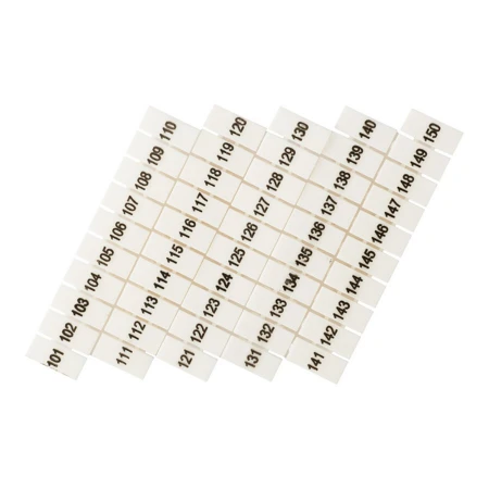 Маркеры для JXB-ST 2,5 с нумерацией 100-150 (100 шт.) EKF PROxima zb-st-2.5-100-150