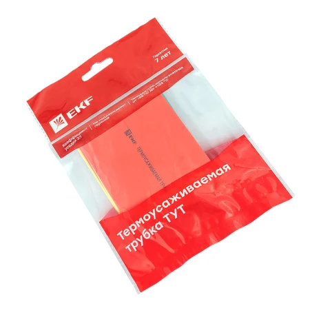 Термоусаживаемая трубка ТУТ нг 50/25 набор:7 цветов по 3шт. 100мм. EKF PROxima tut-n-50