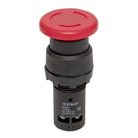 Кнопка SW2C-11MZ поворотная красная NO+NC Грибок EKF PROxima sw2c-mz-r