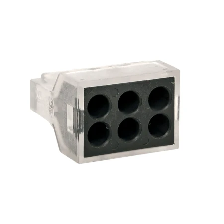 Строительно-монтажная клемма СМК 773-106 6 отверстий 1,0-2,5мм2 (50шт.) EKF PROxima plc-smk-106