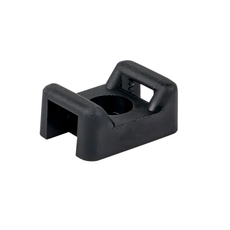 Площадка под хомуты (22x16) с монтажным отверстием М4 чёрная (100шт.) EKF PROxima pmo-22-16-b