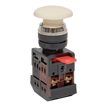 Кнопка AEA-22 белая NO+NC Грибок EKF PROxima pbn-aea-w