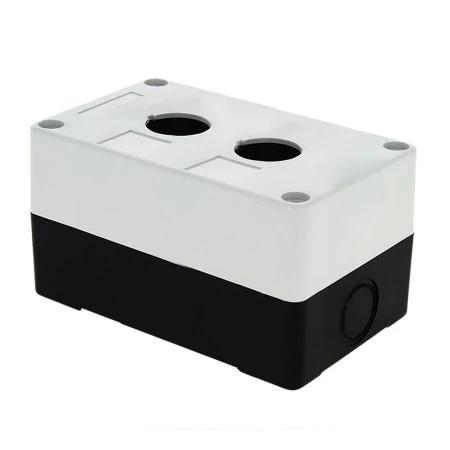 Корпус КП102 пластиковый 2 кнопки белый EKF PROxima cpb-102-w