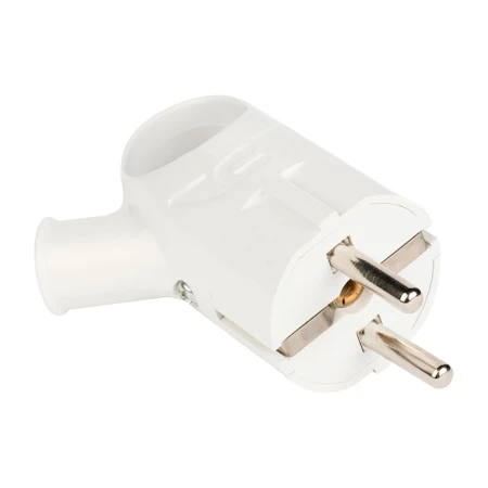 Вилка с кольцом с/з бел. 16А 250В EKF PROxima AVK16-10