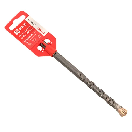 Бур по бетону SDS-plus 12х160 мм (4 резца)(4S спираль) EKF Expert db-12-160-4x4