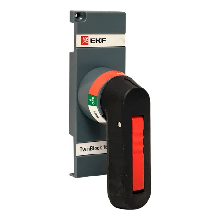 Рукоятка управления для прямой установки на рубильники реверсивные (I-0-II) TwinBlock 160-250А EKF PROxima tb-160-250-fh-rev