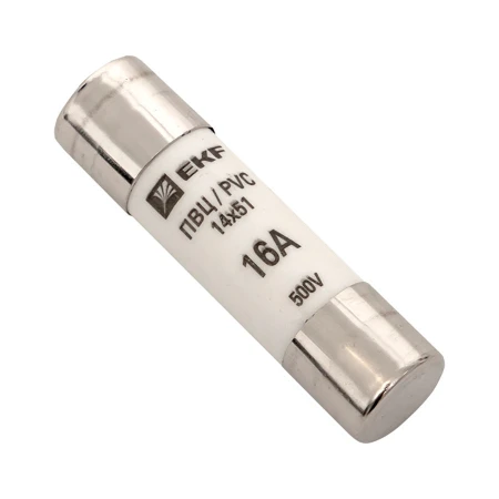 Плавкая вставка цилиндрическая ПВЦ (14х51) 16А EKF PROxima pvc-14x51-16
