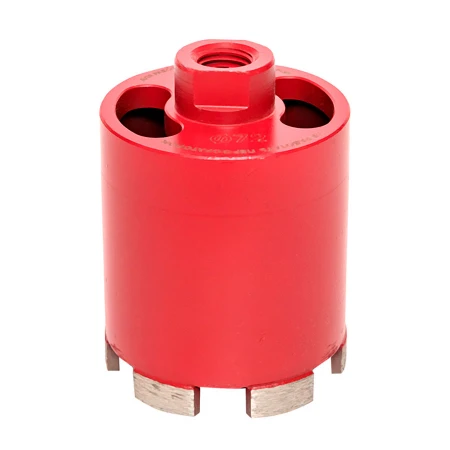 Коронка алмазная для дрелей с микроударом (верхнее пылеудаление) DCH-72MHS Micro Hit Laser M16 EKF Professional dch-72-mhs-m16