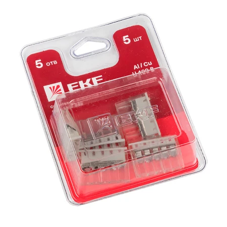 Строительно-монтажная клемма СМК 2273-245 (с пастой) 5 отверстий 0,5-2.5 мм2 блистер (5шт.) EKF PROxima plc-smk-2273-245b
