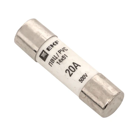Плавкая вставка цилиндрическая ПВЦ (14х51) 20А EKF PROxima pvc-14x51-20
