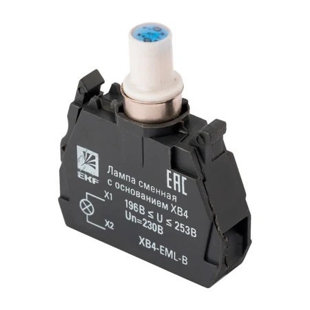 Лампа сменная c основанием XB4 синяя 230В EKF PROxima XB4-EML-B