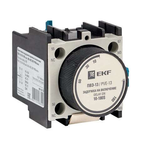 Приставка выдержки времени включения ПВЭ-13 10-180сек NO+NC EKF PROxima ctr-st-13