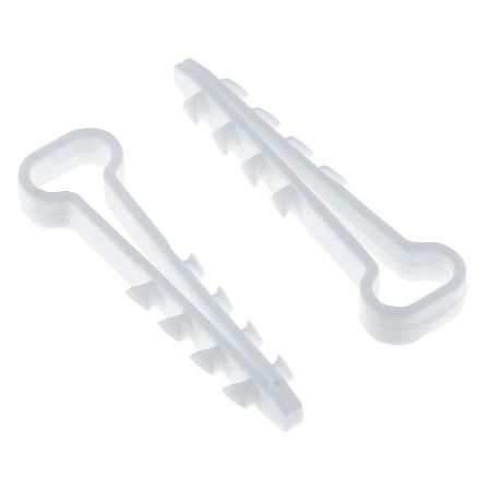 Дюбель-хомут (6х12 мм) для плоского кабеля белый (100 шт.) EKF PROxima plc-cd1-6x12w