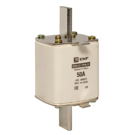 Плавкая вставка ППН-37 400/50А габарит 2 EKF PROxima fus-37/400/50