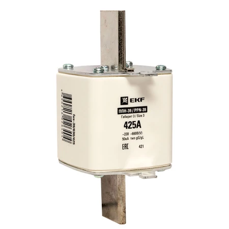 Плавкая вставка ППН-39 630/425А габарит 3 EKF PROxima fus-39/630/425