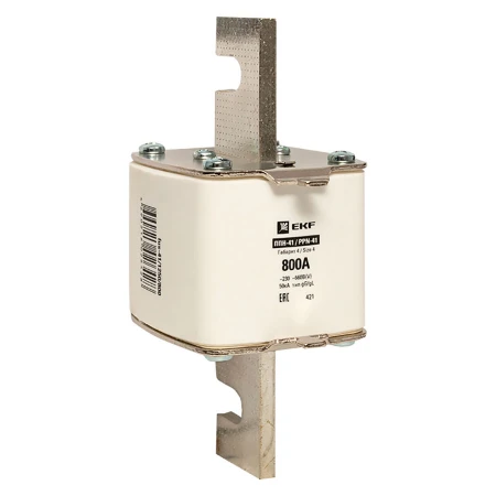 Плавкая вставка ППН-41 1250/ 800А габарит 4 EKF PROxima fus-41/1250/800