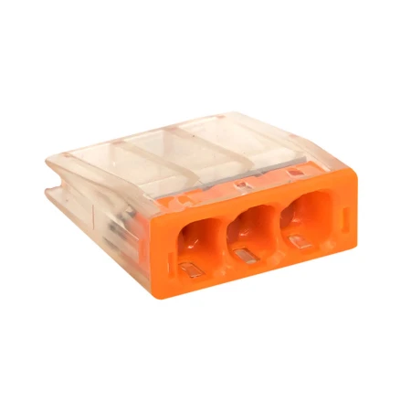 Строительно-монтажная клемма СМК 2273-243 (с пастой) 3 отверстия 0,5-2.5мм2 (100шт.) EKF PROxima plc-smk-2273-243