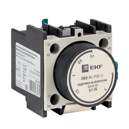 Приставка выдержки времени включения ПВЭ-11 0,1-3сек NO+NC EKF PROxima ctr-st-11