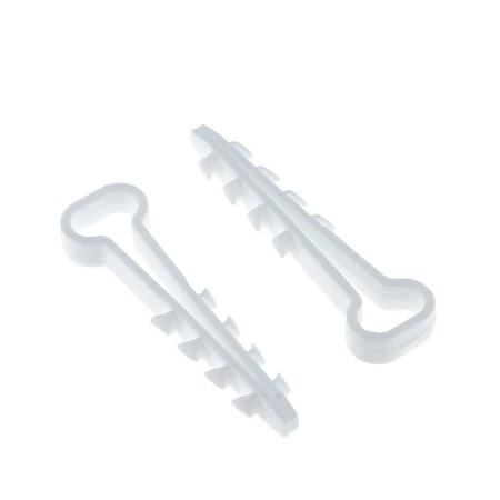Дюбель-хомут (6х14 мм) для плоского кабеля белый (50 шт.) EKF PROxima plc-cd-6x14w