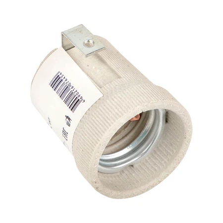 Патрон керамический E27 с держателем EKF PROxima LHCe-E27-h