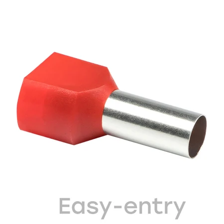 Наконечник штыревой втулочный изолированный НШвИ(2) 10,0-14 (50шт.) EKF PROxima nhvi2-10,0-14