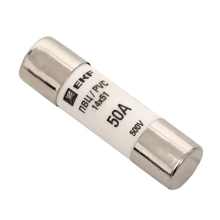 Плавкая вставка цилиндрическая ПВЦ (22х58) 50А EKF PROxima pvc-22x58-50