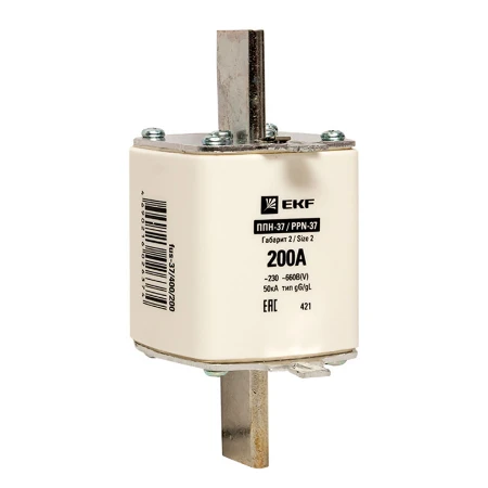Плавкая вставка ППН-37 400/200А габарит 2 EKF PROxima fus-37/400/200