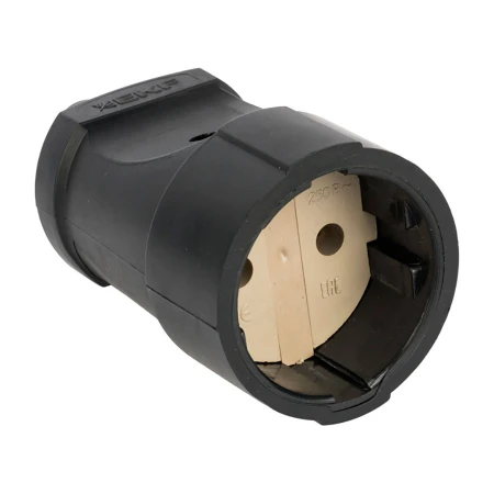 Гнездо штепсельное б/з черн. ПВХ 10A 250B EKF PROxima ASGO10-30