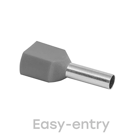 Наконечник штыревой втулочный изолированный НШвИ(2) 4-12 (50шт.) EKF PROxima nhvi2-4.0-12