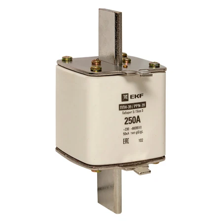 Плавкая вставка ППН-39 630/250А габарит 3 EKF PROxima fus-39/630/250