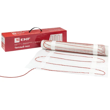 Теплый пол (мат нагревательный) "Уют" 10 кв.м. 1500 Вт EKF PROxima nm2-1500-10