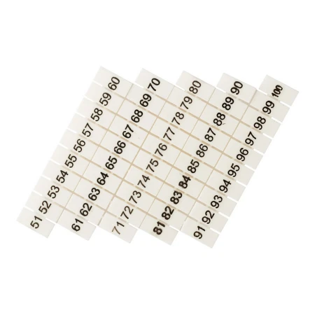 Маркеры для JXB-ST 2,5 с нумерацией 50-100 (100 шт.) EKF PROxima zb-st-2.5-50-100