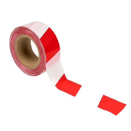 Лента оградительная ЛО "Красно-белая" 50х250 EKF Basic lo-50x250-bas