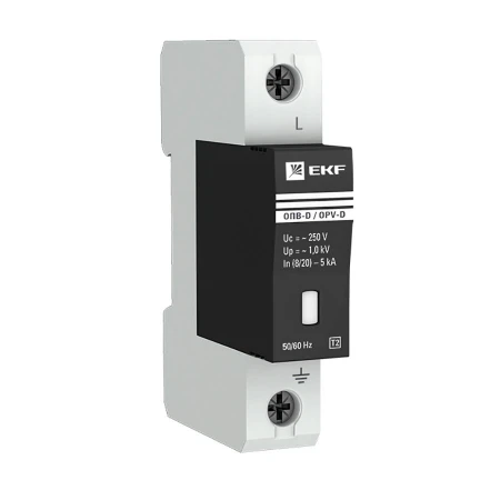 Ограничитель импульсных напряжений ОПВ-D/1P In 5кА 275В с сигн. EKF PROxima opv-d1