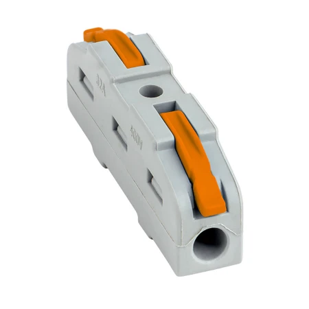 Строительно-монтажная клемма СМК 222-421 проходная 1 полюс 0,08-4мм2 (25шт.) EKF PROxima plc-smk-421