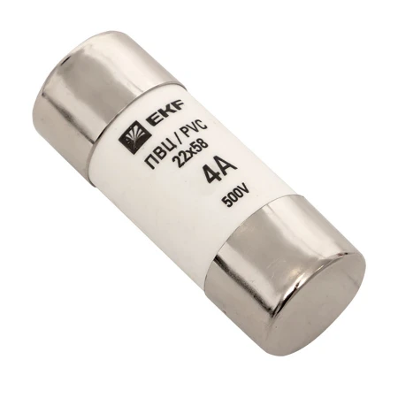 Плавкая вставка цилиндрическая ПВЦ (22х58) 4А EKF PROxima pvc-22x58-4